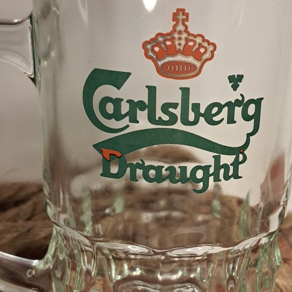 Carlsberg Draught Glass Beer Mug - Picture 6 of 8